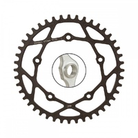 Rennen BMX Pentacle 5 Bolt 110BCD Threaded 33T Chainring Black