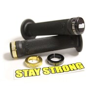 ODI BMX Stay Strong Lock On Handle Grips 143mm Stephen Murray Black