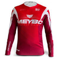 Meybo V6 Slimfit Race Jersey - Red / White