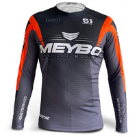 Meybo V6 Slimfit Race Jersey - Black / Orange