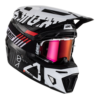 Leatt Helmet &amp; Goggle Combo Moto 9.5 Carbon White V23 L 59-60cm