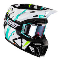 Leatt Helmet &amp; Goggle Combo Moto 8.5 V23 Tiger XS 53-54cm