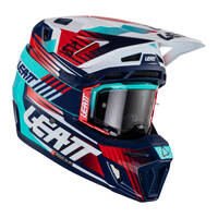 Leatt Helmet &amp; Goggle Combo Moto 8.5 V23 Royal L 59-60cm