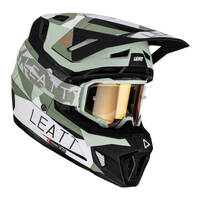 Leatt Helmet &amp; Goggle Combo Moto 7.5 V23 Cactus S 55-56cm