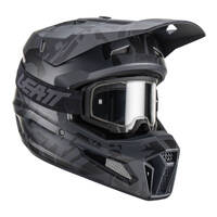 Leatt 23 Helmet &amp; Goggle Combo Moto 3.5 V23 Stealth S 55-56cm