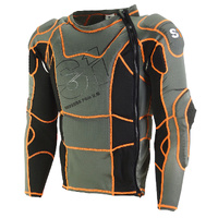 S1 Protection V2 Pro Race Safety Jacket Body Armour Orange Adult Large